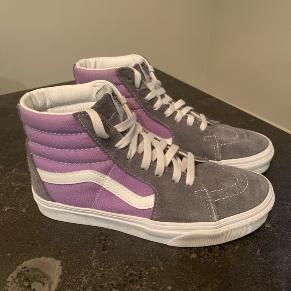 purple hi top vans